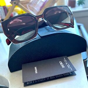 Prada Brown Sunglasses with Case